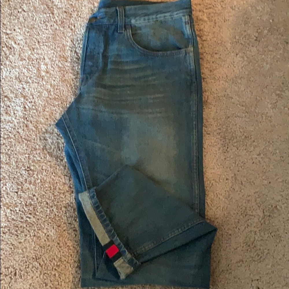 Men’s GUCCI Tapered Jeans with Web